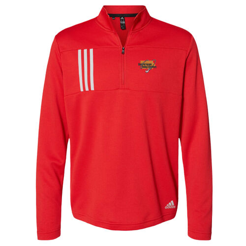 Central Iowa Towing - 3-Stripes Double Knit Quarter-Zip Pullover Thumbnail