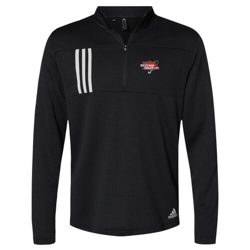 Central Iowa Towing - 3-Stripes Double Knit Quarter-Zip Pullover Thumbnail
