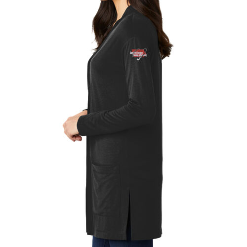 Central Iowa Towing - ® Ladies Concept Long Pocket Cardigan Thumbnail