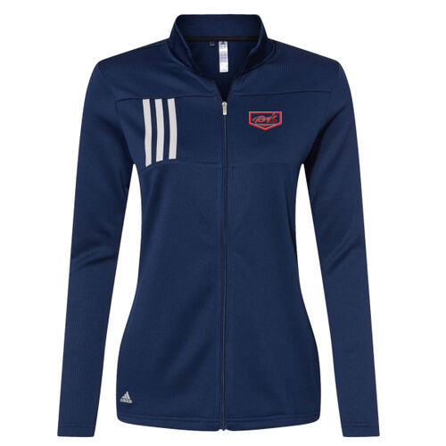Roy's Towing - Women's 3-Stripes Double Knit Full-Zip Thumbnail