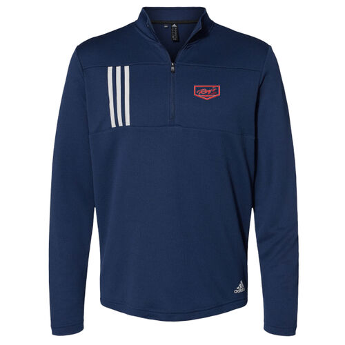 Roy's Towing - 3-Stripes Double Knit Quarter-Zip Pullover Thumbnail