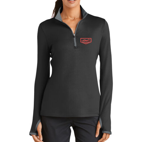 Roy's Towing - Ladies Dri FIT Stretch 1/2 Zip Cover Up Thumbnail