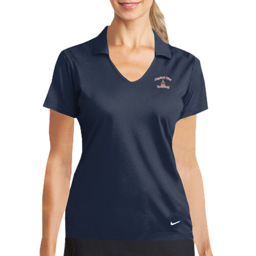 Ladies Dri FIT Vertical Mesh Polo Thumbnail