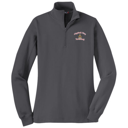 Ladies 1/4 Zip Sweatshirt Thumbnail