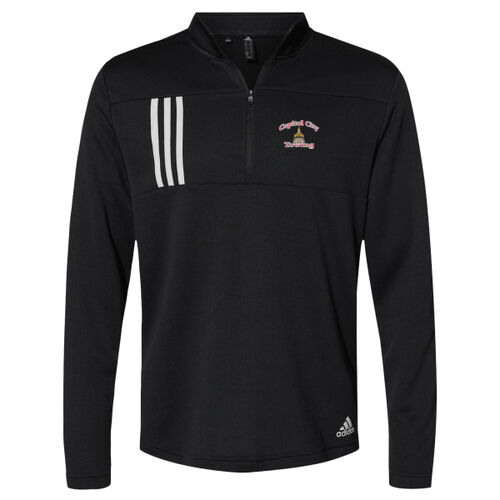 3-Stripes Double Knit Quarter-Zip Pullover Thumbnail
