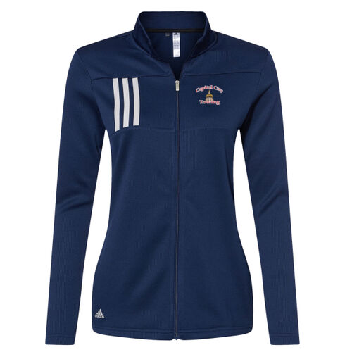 Women's 3-Stripes Double Knit Full-Zip Thumbnail