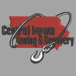 Central Iowa Towing - 3-Stripes Double Knit Quarter-Zip Pullover Design