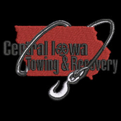 Central Iowa Towing - Heather 3-Stripes Block Sport Shirt Design