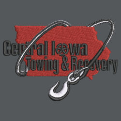 Central Iowa Towing - Ladies Dri FIT Stretch 1/2 Zip Cover Up Design