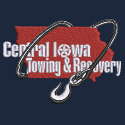 Central Iowa Towing - Heather 3-Stripes Block Sport Shirt Design